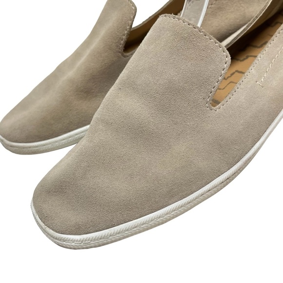 DOLCE VITA Genuine Leather Taupe Beige & Coral Flats Slip On Loafers Shoes sz 8. - Picture 9 of 16